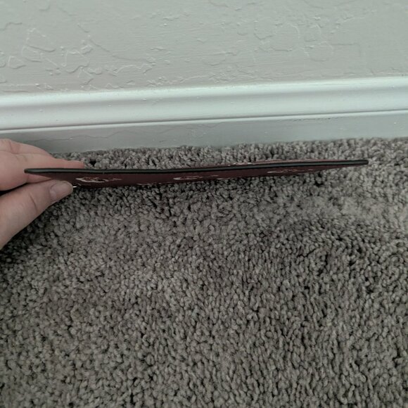 Coach Slim Zip Pouch in Red and White Roses Floral - Picture 3 of 6